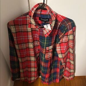 Reason Men's Multicolor Plaid Button Down Shirt
